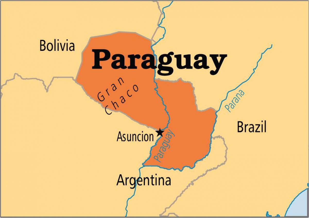 파라과이의 수도 지도
